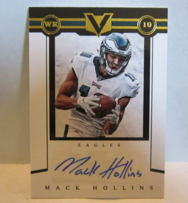 Mack Hollins RC 2017 Panini Vertex Rookie Autograph#37/99!Eagles WR RC Auto