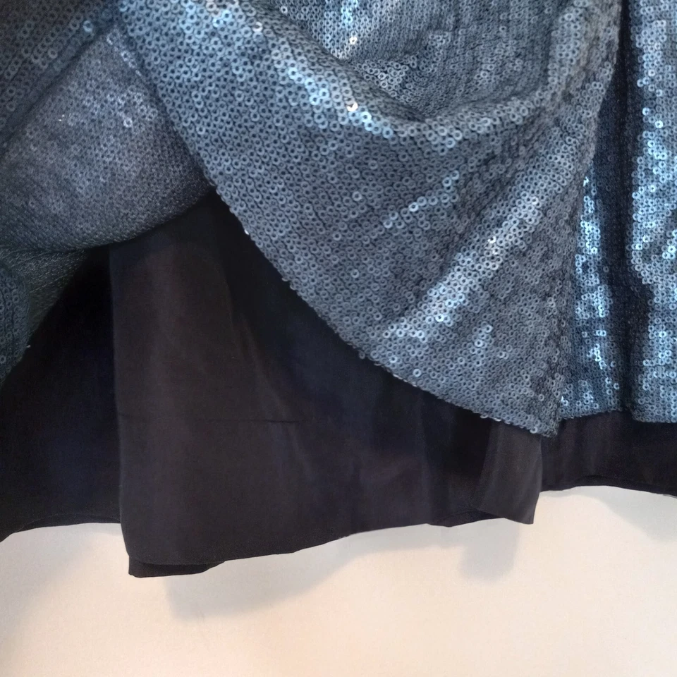 Falda divertida de fiesta forrada de seda con lentejuelas talla 10 ROBERT RODRIGUEZ para mujer Foto 2 de 4