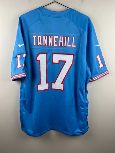 Tennessee Titans Ryan Tannehill #17 Nike 2nd Alternate Jersey NFL Blue Men’s L - Picture 3 of 9