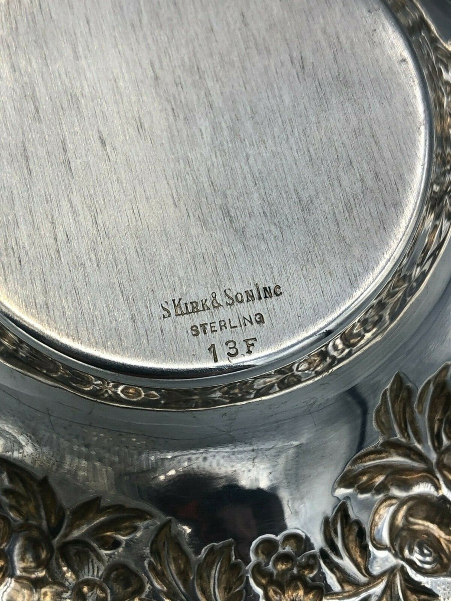 Repousse by S. Kirk & Son sterling silver Full Chased Bowl 6