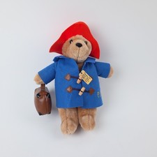 Paddington Bear Plush Toy with Suitcase, Hat Coat - Rainbow Designs 14"