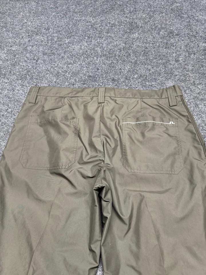 Брюки для гольфа мужские J Lindeberg Ellott металлик зеленые функциональные 38 30 дюймов внутренний шов - Изображение 3 из 4