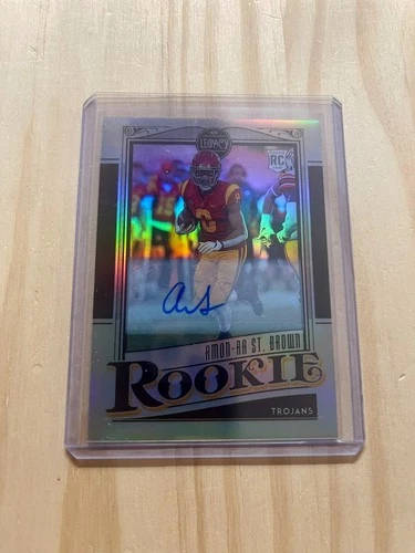 2021 Legacy Amon-Ra St. Brown Rookies Premium Penmanship RC Silver Auto Lions