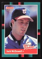 1988 Donruss The Rookies #40 Jack McDowell RC Rookie Card Chicago White Sox. rookie card picture