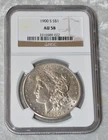 1900 S MORGAN 90% SILVER $1 DOLLAR NGC CERTIFIED AU 58 AU58 SAN FRANCISCO MINT