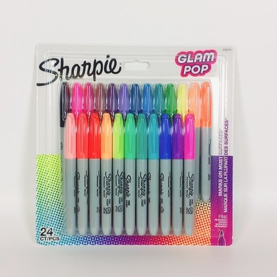 Sharpie Marker Permanentmarker Fine Glam Pop 24 Stifte