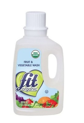 Fit Organic Produce Wash Soaker Organic Fruit Veggie Cleaner Essentials