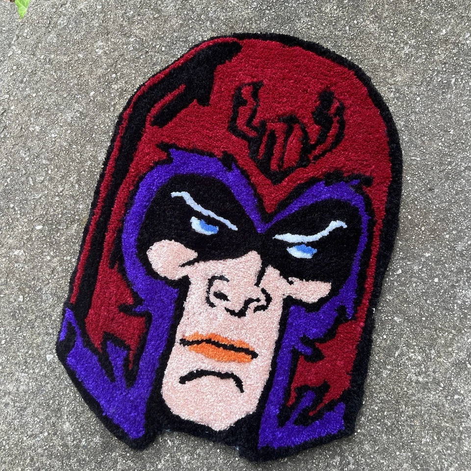 Magneto Marvel Tuft Rug House Carpet Size 22x15 Inches - Image 2 of 3