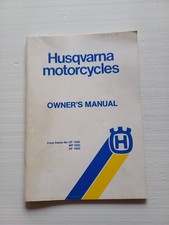 Husqvarna tutti modelli Cross 1984-85 manuale uso manutenzione inglese originale