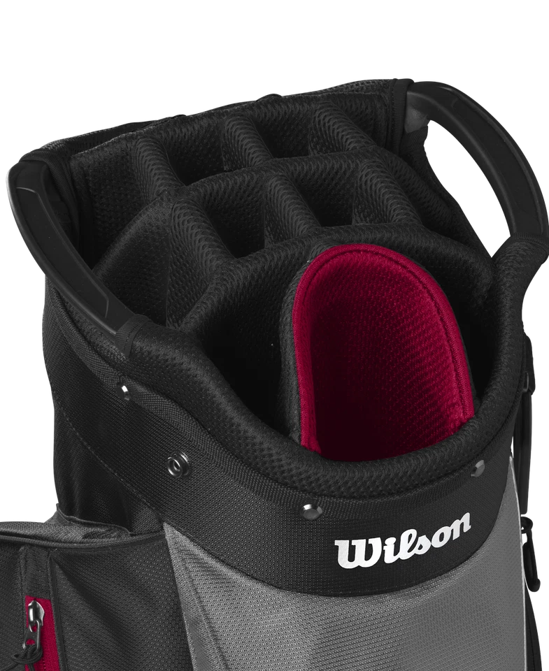 Carro de golf Wilson Feather 2025 negro gris rojo bolsa Foto 2 de 4