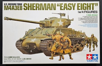1/35 Tamiya 25175 M4A3E8 Easy Eight Sherman with 4 x Infantry Figures