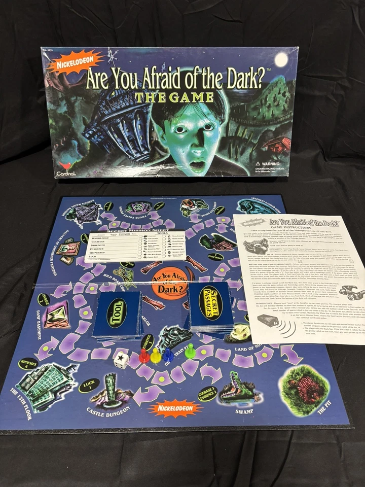 Nickelodeon Are You Afraid of the Dark Juego de Mesa 1995 Cardinal Completo LEER Foto 2 de 4