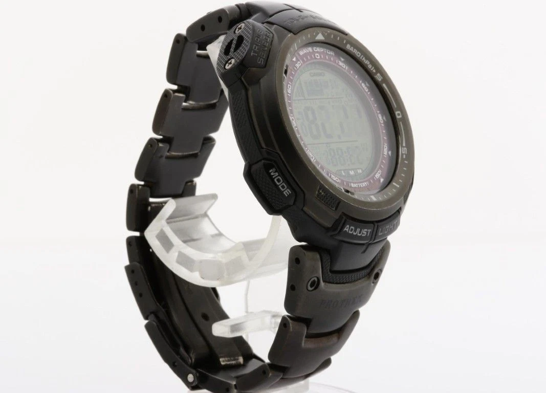 Reloj digital Casio PRO TREK PRW-1300YTJ-1JF negro titanio radio solar