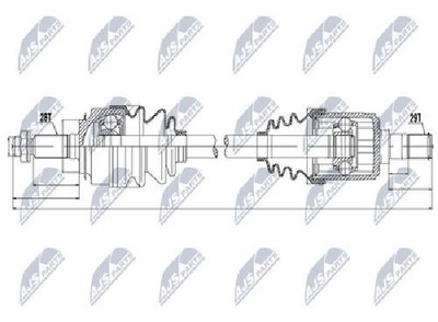 Genuine NTY Drive Shaft NPW-HD-041 for Honda