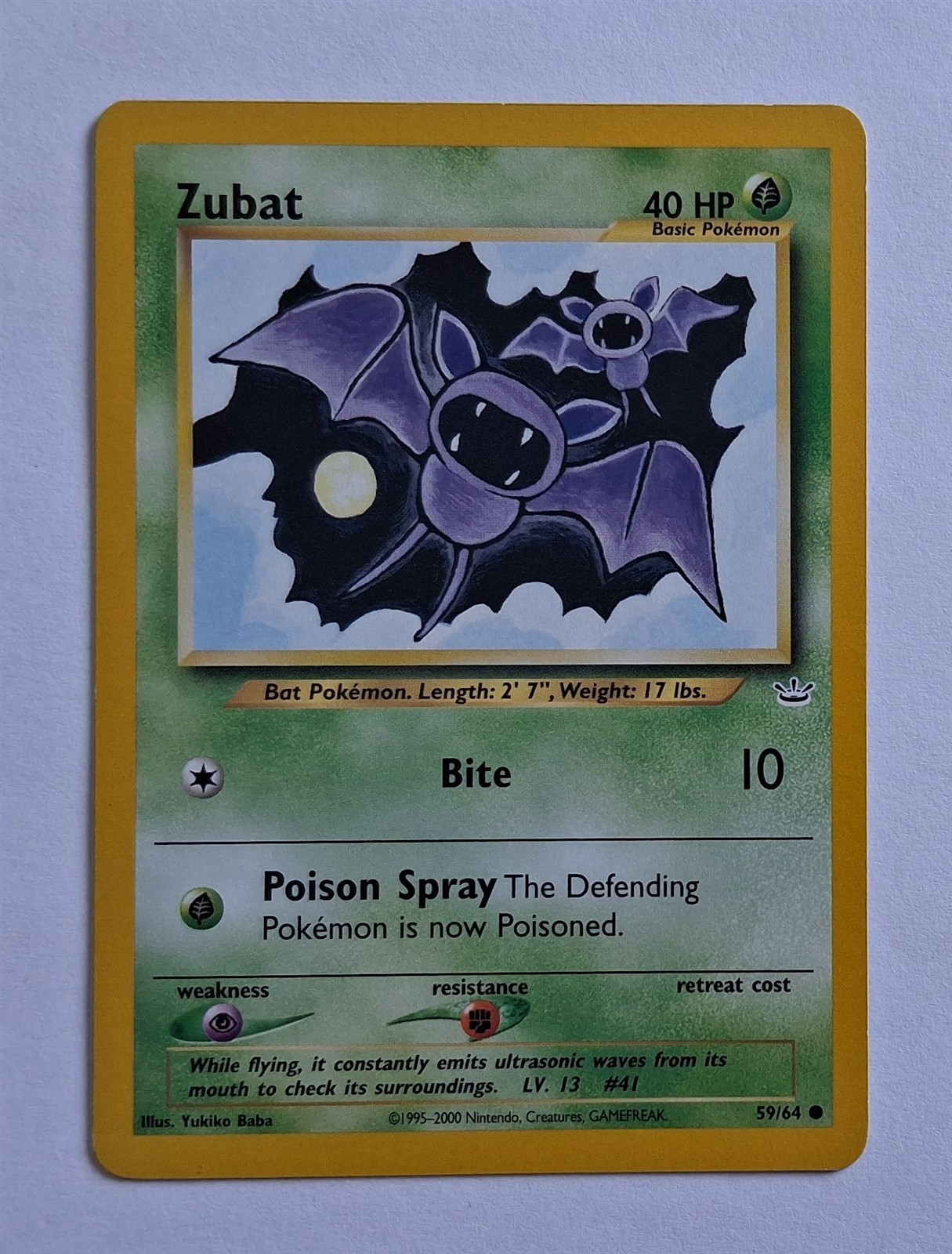 Pokemon - Zubat - Neo Revelation 59/64 - Common - LP