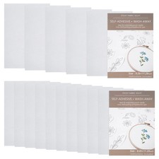 10/5Pcs Sticky Water Soluble Embroidery Stabilizer Self Adhesive Wash Away Stabi