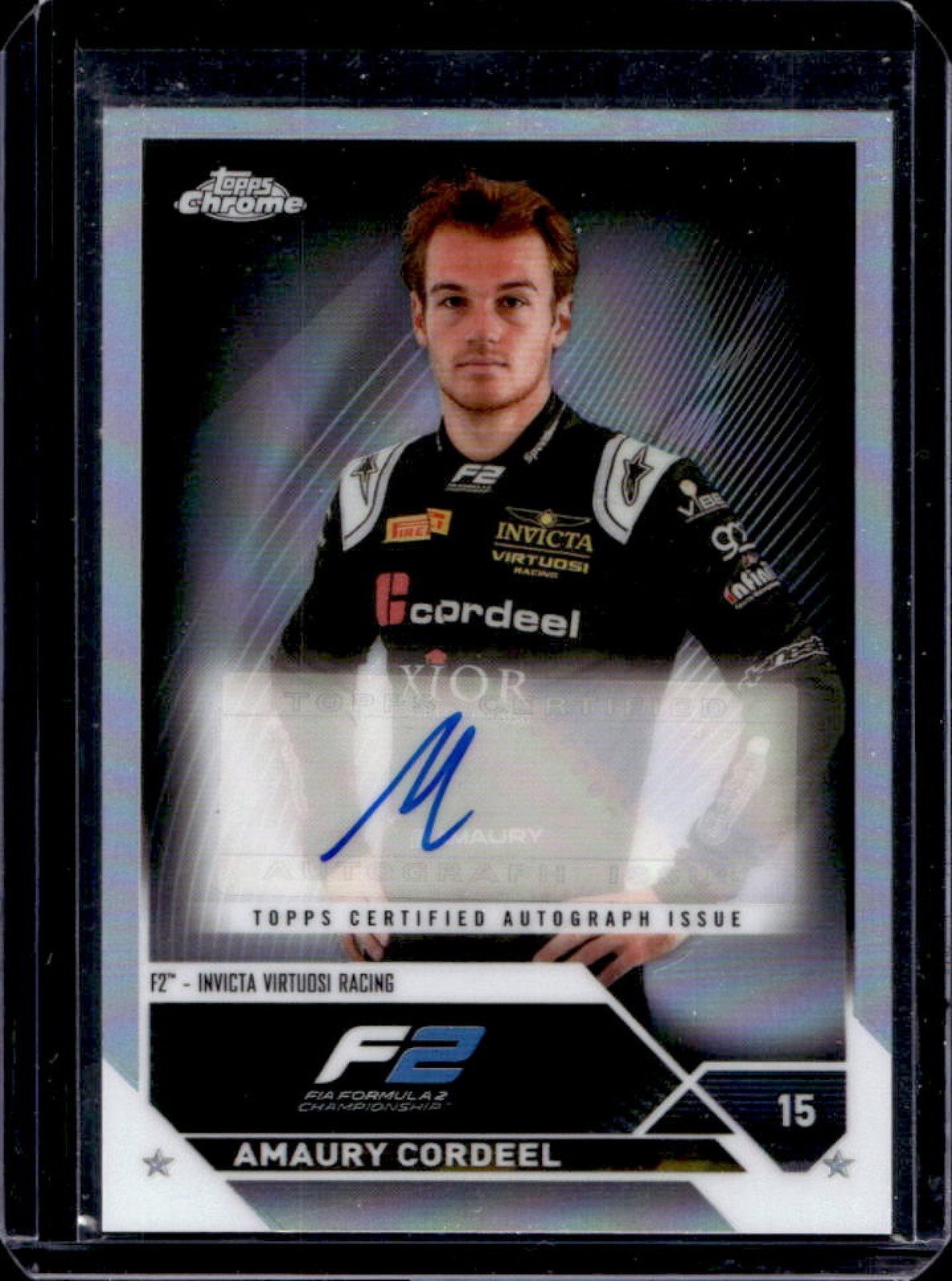 2023 Topps Chrome F1 Amaury Cordeel Auto #CAC-AC