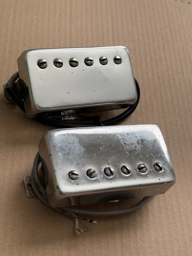 ORIGINAL Vintage 1960s Gibson PAF Humbucker pickups Patent number sticker