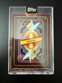 Topps Disney / Pixar MINT Encased Playing Card Tinker Bell /125 QH 13