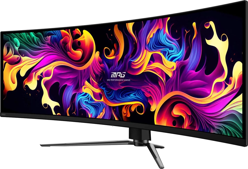 Monitor curvo para juegos MSI MPG 491CQPS QD-OLED 49" DQHD, 144Hz/0,03ms HDR 400 Foto 3 de 4