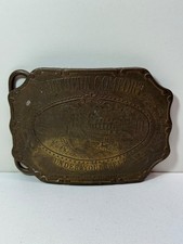 SOUTHERN COMFORT UNDER YOUR BELT TIFFANY  CO. VINTAGE BRASS BELT BUCKLE