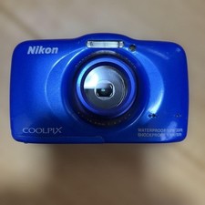 Nikon COOLPIX S32 Blue Compact Digital Camera Tested Working Seller Japan