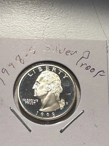 1998 S PROOF SILVER WASHINGTON QUARTER       N246