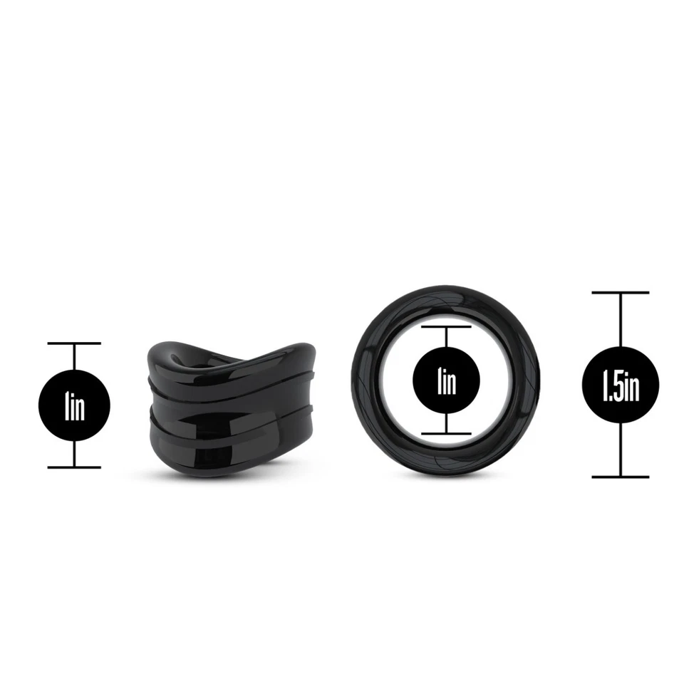 Stay Hard Penis Cock Scrotum Ball Stretcher Ring Male Penis Enhancer - Image 2 of 4