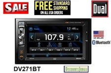 Dual Electronics DV271BT Double DIN Car Stereo 6.2" Touchscreen DVD Bluetooth