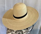 Unisex Vintage Sun Body Handcrafted Guatemalan Palm Leaves Straw Hat Texas — photo 1