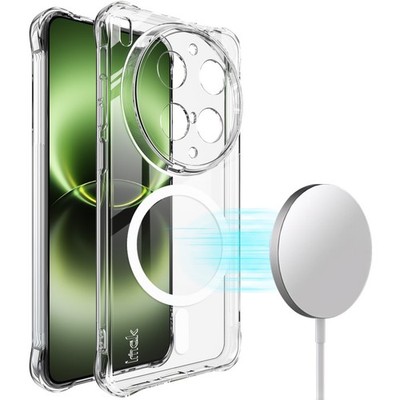 IMAK For vivo X300 Ultra, Shockproof 4 Airbag Clear Wireless Charging Case Cover