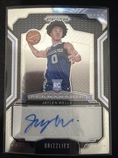 2024-25 Panini Prizm - Rookie Penmanship Jaylen Wells #RPE-JAY (AU, RC)