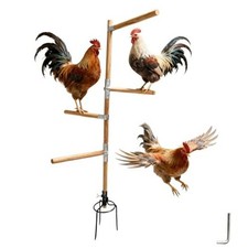 Chicken Perch Toys for Coop  Backyard Chickens, Large Chicken Perch 54"H