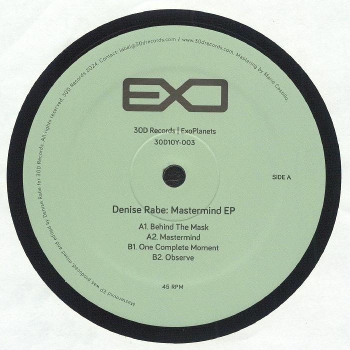 RABE, Denise - Mastermind EP - Vinyl (12"")