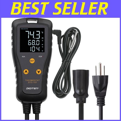 Plug and Play Digital Temperature Controller for Homebrew & Chest Freezer Use