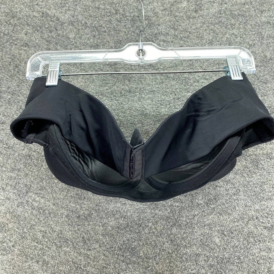 Sujetador Ambrielle Bralette Mujer 44D Negro Sin Tirantes Con Aros Push Up Opaco Foto 2 de 4