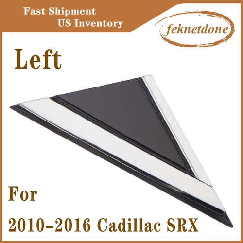 Right Side Mirror Corner Triangle Molding For Cadillac SRX 2010-2016 - Black & Chrome Trim - View #14