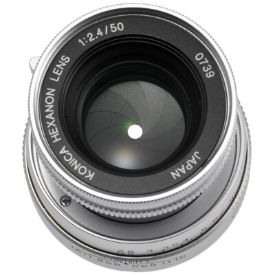 コニカ KONICA HEXANON LENS 50mm F2.4 L39 NEAR MINT】 Konica Hexanon 50mm f2.4 Lens for L39 Leica