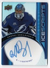 2018-19 Upper Deck Trilogy Ice Scripts Autograph #IS-AV Andrei Vasilevskiy !!