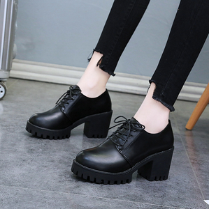 strap up chunky heels