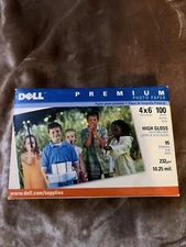 Dell Premium Photo Paper 4"x6" 100 Sheets High Gloss 10 mil. - New Sealed Pack!