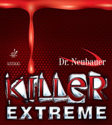 Dr. Neubauer Killer Extreme Tischtennisbelag (schwarz, rot, blau, grün)