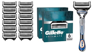 12 x Gillette Intimate Rasierklingen inkl Handteil als Geschenk dazu