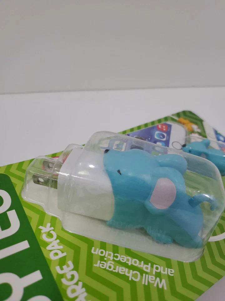 tzumi Cord Bytes Charge Pack Cable Protector & Adapter - Blue Mouse (6270) - Image 2 of 4