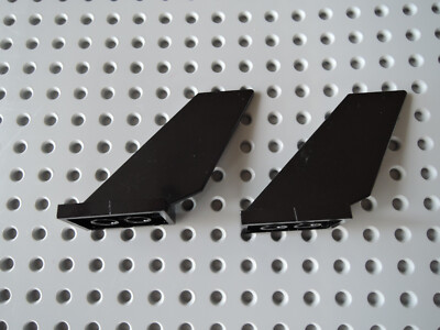Lego 2 x Heckflügel Leitwerk Tail Shuttle 6239 schwarz