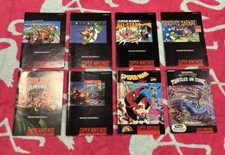 8 SNES Manuals Lot  Mario Kart, Donkey Kong Country 1  3, And More 