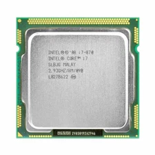 Intel Core i7-870 CPU Quad-Core 2.93 GHz 8M SLBJG LGA 1156 95W Processors