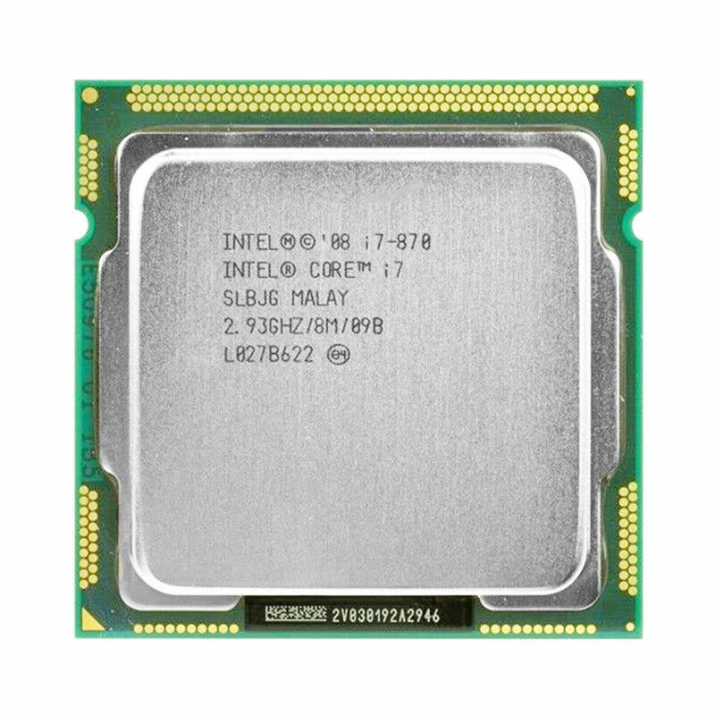 Intel Core i7-870 CPU Quad-Core 2.93 GHz 8M SLBJG LGA 1156 95W Processors - Image 2 of 3
