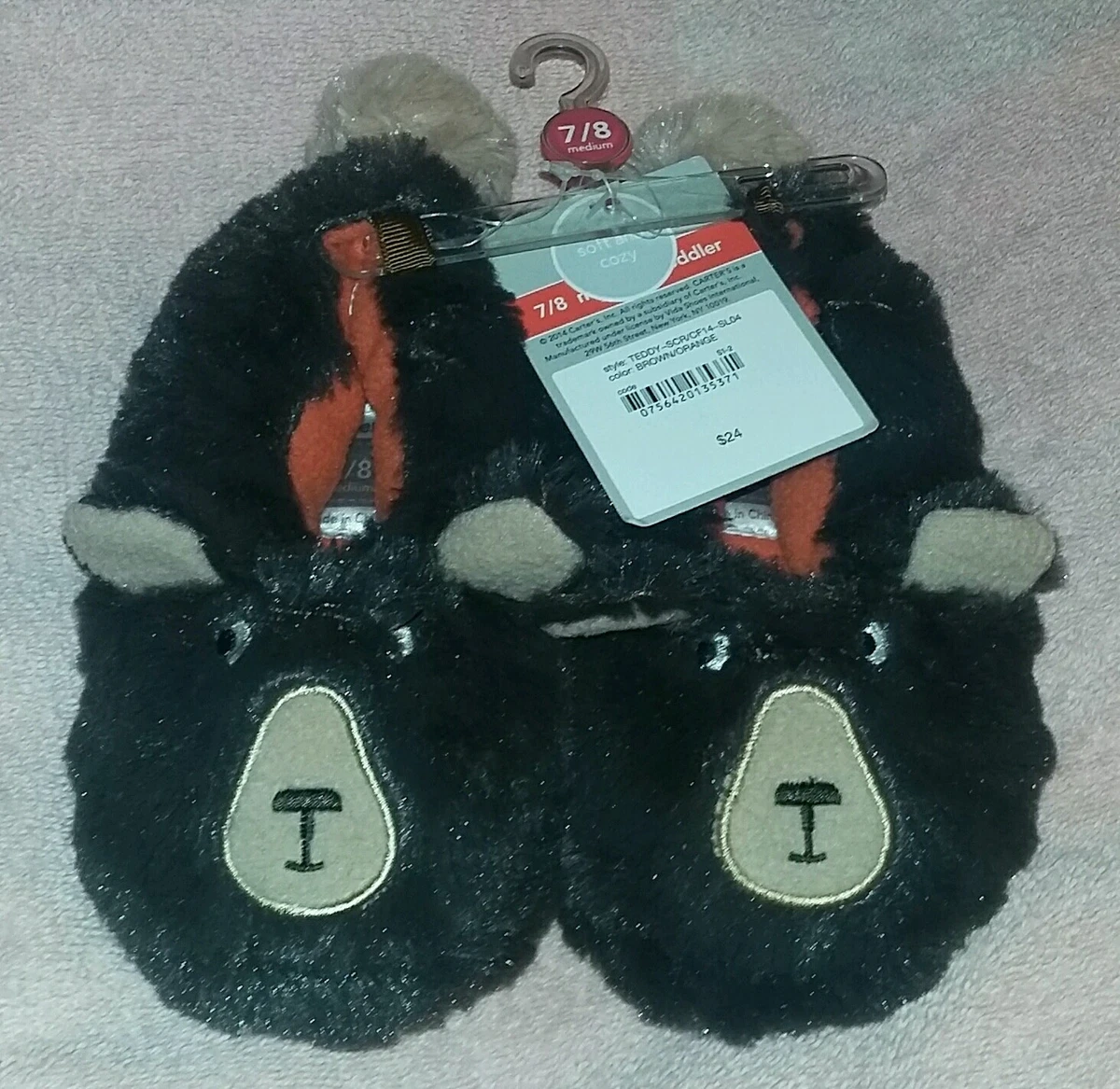 Teddy bear faux fur slippers cheap