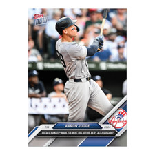 2024 MLB TOPPS NOW AARON JUDGE NEW YORK YANKEES 1ST HALF HOME RUN RECORD #416